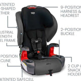 Britax Grow With You Harness - To - Booster Car Seat, Mod Black Safewash - ANB Baby