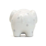 Child to Cherish White with Grey Polka Dots Elephant Bank, ANB BABY