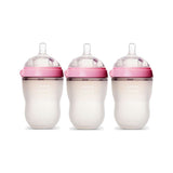 Comotomo Baby Bottle 8 - Ounce/250 ml Kit, Pink, Pack of 3 - ANB Baby