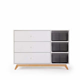 DaDaDa Central Park 2.0 3 - Drawer, Two Shelves Dresser - ANB Baby