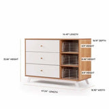 DaDaDa Central Park 3 - Drawer, Two - Shelves Dresser - ANB Baby