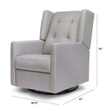 DaVinci Maddox Recliner and Swivel Glider in Misty Grey - ANB Baby