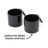 Diono Cup Holder for Radian, Everett and Rainier Car Seats, Black Pack of 2 - ANB Baby