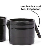 Diono Cup Holder for Radian, Everett and Rainier Car Seats, Black Pack of 2 - ANB Baby