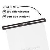 Diono Heatblock Sunshade Roller Window Shade, Black - ANB Baby