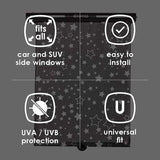 Diono Sun Shade Starry Night Roller Window Shade, Black - ANB Baby