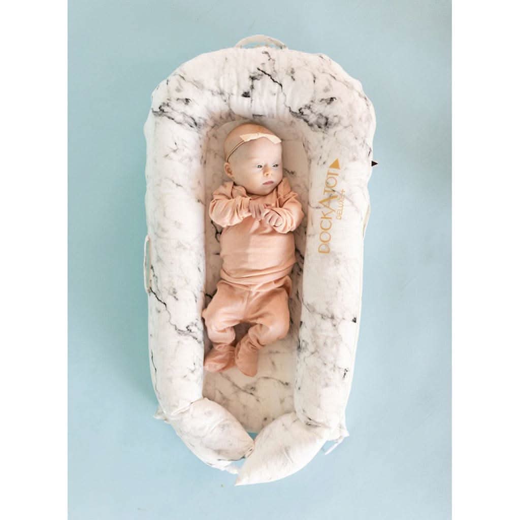 DockATot Deluxe+ Dock The All in One Portable & Lightweight Baby Lounger, Assorted Prints - ANB Baby