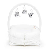 DockATot Deluxe+ Dock Toy Arch and Cheeky Chums Toy Set, Pristine White - ANB Baby