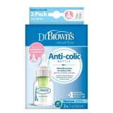 Dr. Brown's 2 - Ounce Bottle with Preemie Nipple, Green, 2 - Pack - ANB Baby