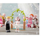 HABA Little Friends 4" Bride and Groom Bendy Doll Figures - ANB Baby