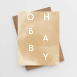 Lemon Milk Paper Oh Baby Card - ANB Baby