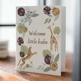Lemon Milk Paper Welcome Little Babe Card - ANB Baby