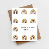 Lemon Milk Paper Welcome to the World's Little One Card - ANB Baby