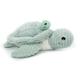 Les Ptipotos Mom and Baby Giant Sea Turtle Plush Toy-Plush Toys-Les Ptipotos-Mint-ANB Baby Store