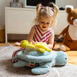 Les Ptipotos Mom and Baby Giant Sea Turtle Plush Toy-Plush Toys-Les Ptipotos-Pink-ANB Baby Store