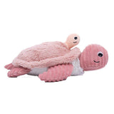 Les Ptipotos Mom and Baby Giant Sea Turtle Plush Toy-Plush Toys-Les Ptipotos-Pink-ANB Baby Store