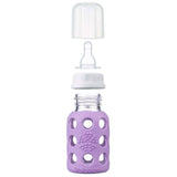 Life Factory Glass Baby Bottle Lavender, 4 oz. - ANB Baby