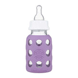 Life Factory Glass Baby Bottle Lavender, 4 oz. - ANB Baby