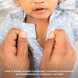 Magnetic Me Sea Foam Modal Magnetic Footie - ANB Baby