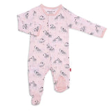 Magnetic Me Z Best Pink Modal Magnetic Footie-Clothing-Magnetic Me-Newborn-ANB Baby Store