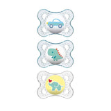 MAM Clear Collection Pacifier Value Pack Set Of 3 Pacifiers 0 - 6 Months - ANB Baby