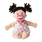 Manhattan Toy Baby Stella Peach Doll with Black Pigtails Toy - ANB Baby