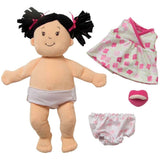 Manhattan Toy Baby Stella Peach Doll with Black Pigtails Toy - ANB Baby