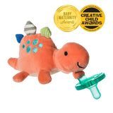 Mary Meyer Baby Pebblesaurus Wubbanub Dinosaur Infant Pacifier - ANB Baby