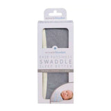 Miracle Blanket Baby Swaddle Blanket, Gray with Yellow Trim - ANB Baby