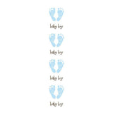 Mrs Grossmans Strip of Blue Footprints Stickers - ANB Baby