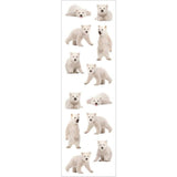 Mrs Grossmans Strip of Photoessence Polar Bears Cubs Stickers - ANB Baby