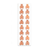 Mrs. Grossman's Strip of Rose Gold Bear Stickers - ANB Baby