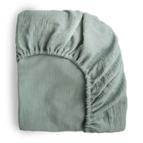 Mushie Extra Soft Muslin Crib Fitted Sheet - ANB Baby