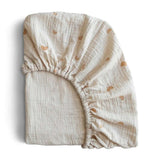 Mushie Extra Soft Muslin Crib Fitted Sheet - ANB Baby