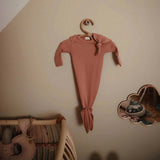 Mushie Ribbed Knotted Baby Gown - ANB Baby