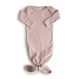 Mushie Ribbed Knotted Baby Gown - ANB Baby
