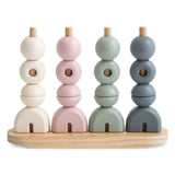Mushie Wooden Multi Shape Stacker - ANB Baby
