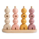 Mushie Wooden Multi Shape Stacker - ANB Baby