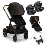 Nuna Demi Next Double Stroller + Rider Board + 2 PIPA RX Travel System - ANB Baby