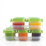 OXO Tot 12 - Piece Baby Blocks Food Storage Container, Green - ANB Baby