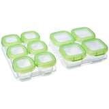 OXO Tot 12 - Piece Baby Blocks Food Storage Container, Green - ANB Baby
