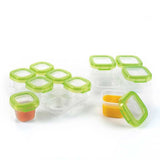 OXO Tot 12 - Piece Baby Blocks Food Storage Container, Green - ANB Baby