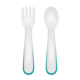 OXO TOT On - the - Go Plastic Fork and Spoon Set with Travel Case - ANB Baby