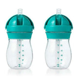 OXO Tot Transitions Straw Cup, 9 Oz, 2 Pack-Mealtime Accessories-OXO Tot-Teal-ANB Baby Store