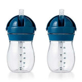 OXO Tot Transitions Straw Cup, 9 Oz, 2 Pack-Mealtime Accessories-OXO Tot-Navy-ANB Baby Store