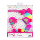 Pink Poppy Rainbow Lemur Ear & Tail Set - ANB Baby
