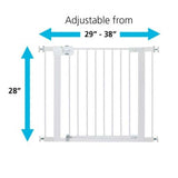 Safety 1st Easy Install Metal Baby Gate with Pressure Mount Fastening , White - ANB Baby