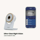 Safety 1st WiFi Video Baby Monitor, White / Wood-Baby Monitors-Safety 1st-ANB Baby Store