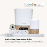 Safety 1st WiFi Video Baby Monitor, White / Wood-Baby Monitors-Safety 1st-ANB Baby Store