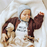 Tenth & Pine Milk Belly Organic Cotton Onesie - ANB Baby